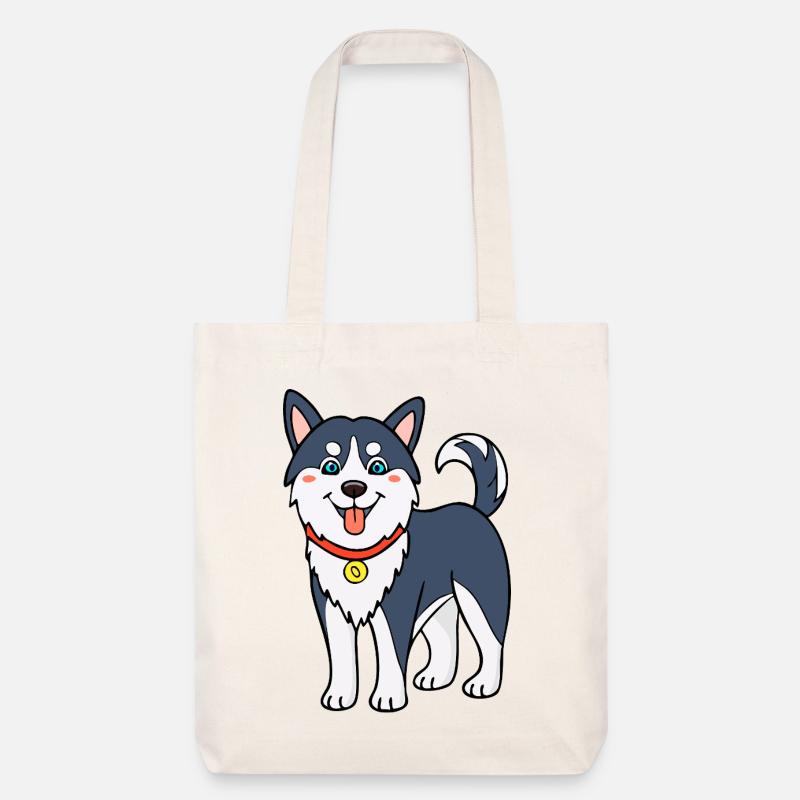 Husky (Comic) - Stanley/Stella recycelter Heavyweight Stoffbeutel - Naturweiß