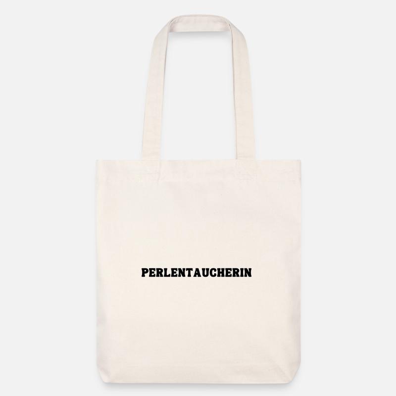 Perlentaucherin - Stanley/Stella recycelter Heavyweight Stoffbeutel - Naturweiß