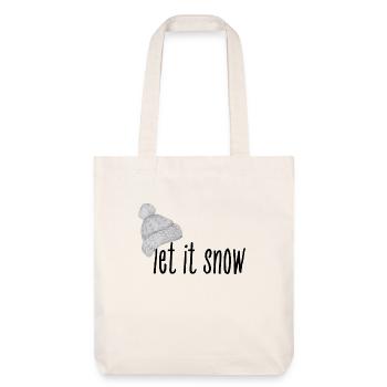 Let it Snow - Schnee / T-Shirt d’hiver - Tote bag épais recyclé Stanley/Stella - blanc cassé - Devant