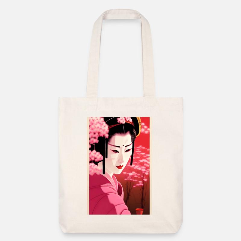 Geisha 6 - Stanley/Stella recycelter Heavyweight Stoffbeutel - Naturweiß