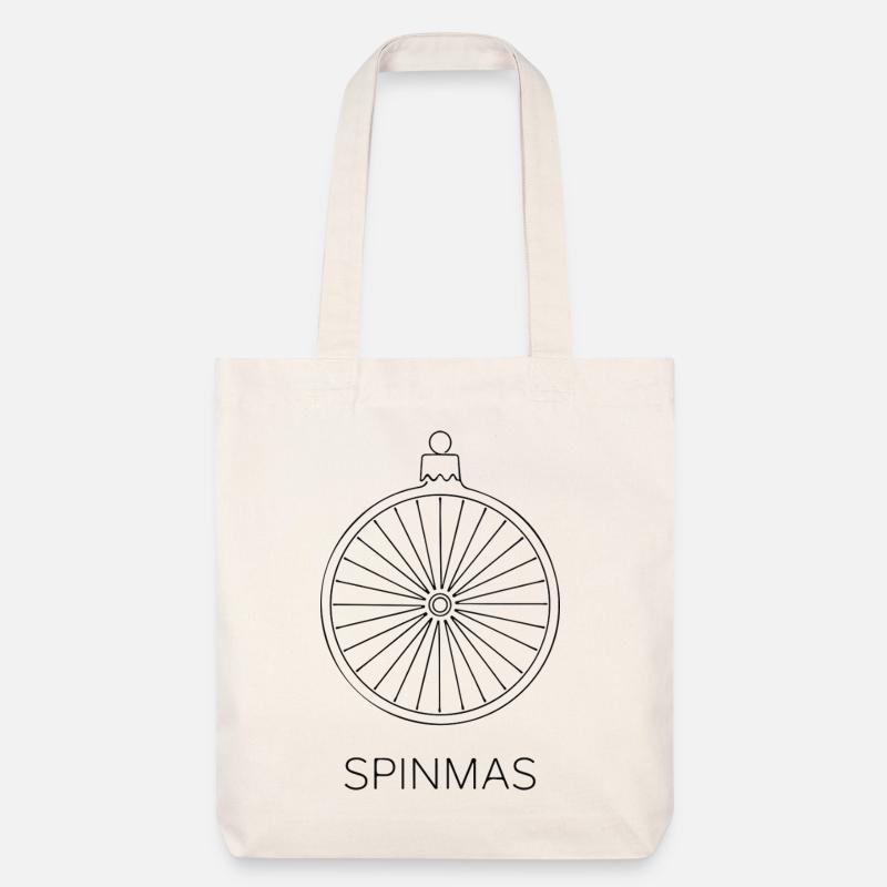 Spinmas Rad Ornament - Stanley/Stella recycelter Heavyweight Stoffbeutel - Naturweiß