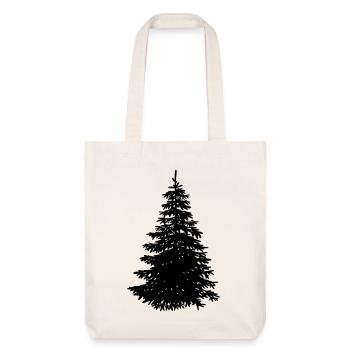 Tannenbaum - Stanley/Stella recycelter Heavyweight Stoffbeutel - Naturweiß - Vorne