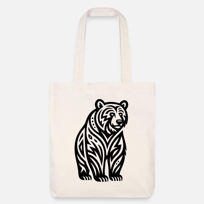 Just a Black Bear #2 / JustN-imal - Tote bag épais recyclé Stanley/Stella - blanc cassé