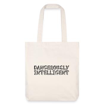 Dangereusement intelligent - Tote bag épais recyclé Stanley/Stella - blanc cassé - Devant