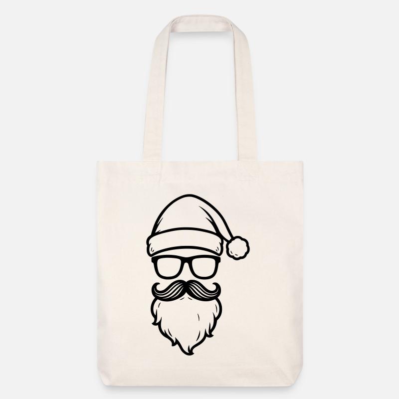 Santa Cool  - Stanley/Stella recycelter Heavyweight Stoffbeutel - Naturweiß