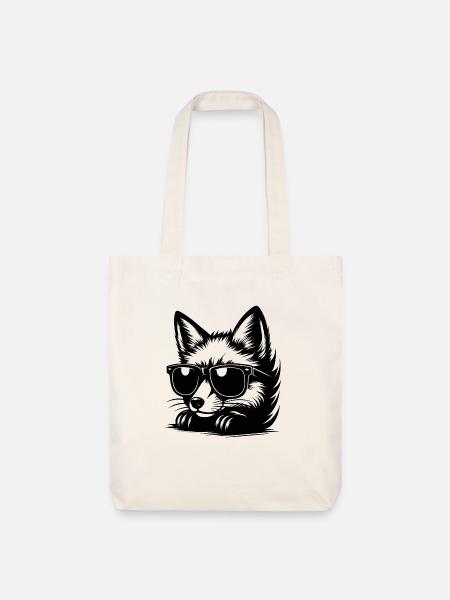 Chill Foxy - Stanley/Stella recycelter Heavyweight Stoffbeutel - Naturweiß