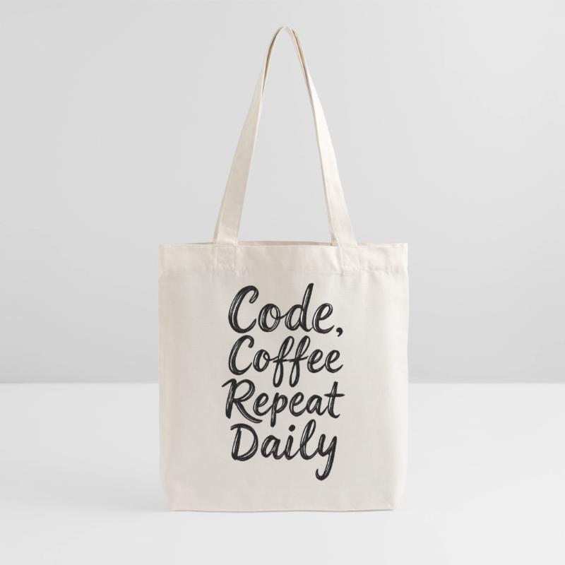 Code Sleep Debug Repeat Programmer Shirt Stanley/Stella Heavyweight Recycled Tote Bag