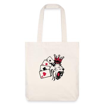 king roi poker lion1 - Tote bag épais recyclé Stanley/Stella - blanc cassé - Devant