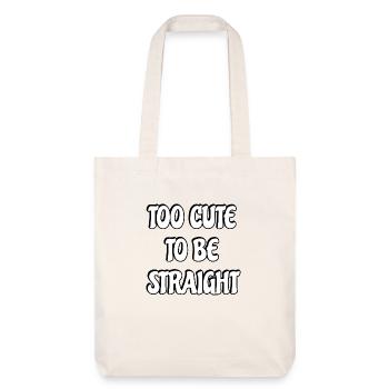 Trop mignon pour être hétéro - Tote bag épais recyclé Stanley/Stella - blanc cassé - Devant