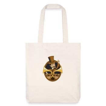 Retro dj vintage - Stanley/Stella Heavyweight Recycled Tote Bag - natural white - Front
