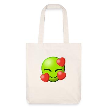Alien Amour Amour Extraterrestres Coeur Extraterrestre I - Tote bag épais recyclé Stanley/Stella - blanc cassé - Devant