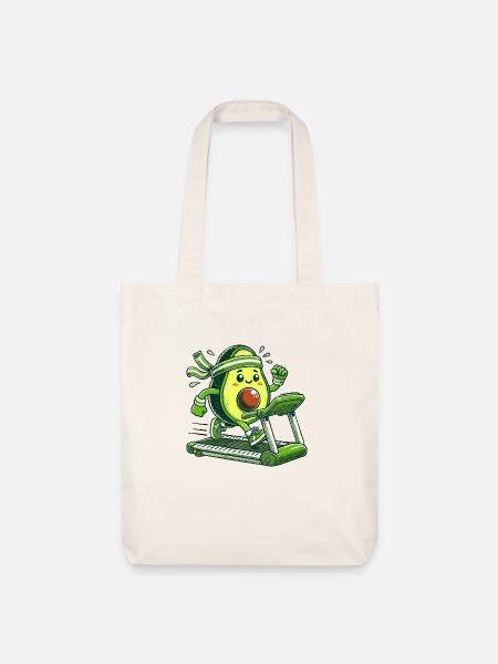 Eine sportliche Avocado - Stanley/Stella recycelter Heavyweight Stoffbeutel - Naturweiß