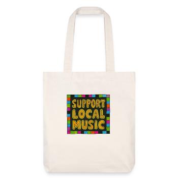 Soutenez la musique locale - Tote bag épais recyclé Stanley/Stella - blanc cassé - Devant