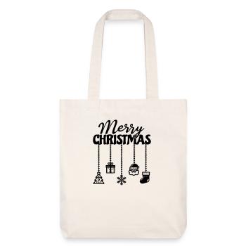 Décor suspendu de Noël - Tote bag épais recyclé Stanley/Stella - blanc cassé - Devant