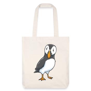Papageitaucher Puffin - Stanley/Stella recycelter Heavyweight Stoffbeutel - Naturweiß - Vorne