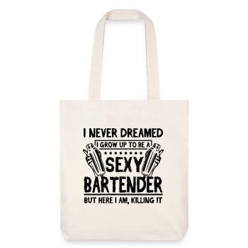 Barman sexy - Tote bag épais recyclé Stanley/Stella - blanc cassé - Devant
