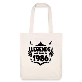 1986 - Né en 1986 - Tote bag épais recyclé Stanley/Stella - blanc cassé - Devant