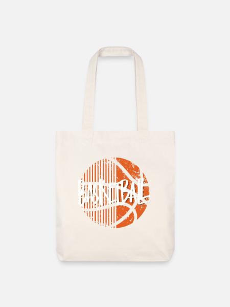 Basketball Basketballer - Stanley/Stella recycelter Heavyweight Stoffbeutel - Naturweiß