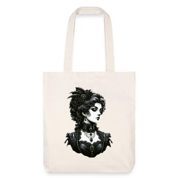 Élégante dame gothique : grâce victorienne - Tote bag épais recyclé Stanley/Stella - blanc cassé - Devant