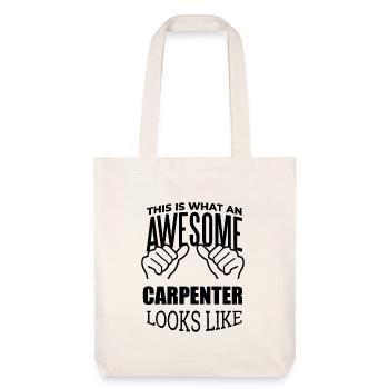 charpentier - Tote bag épais recyclé Stanley/Stella - blanc cassé - Devant