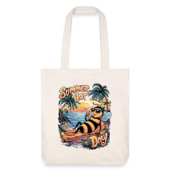 Journée de détente estivale des abeilles - Tote bag épais recyclé Stanley/Stella - blanc cassé - Devant