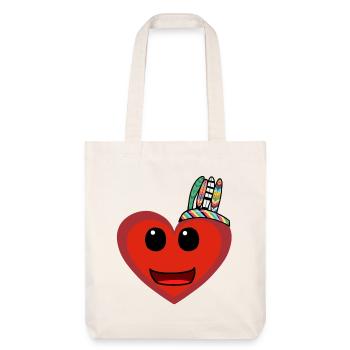 Wild West Heart Hearts Chamans Chamans - Tote bag épais recyclé Stanley/Stella - blanc cassé - Devant