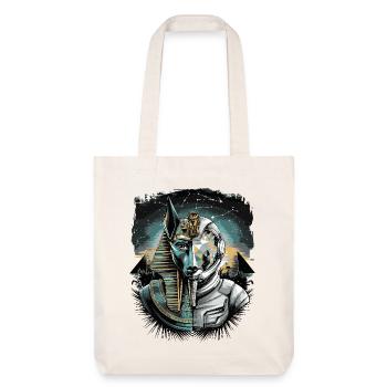 Antiker Astronaut Anubis Futuristische Weltraumgottheit - Stanley/Stella recycelter Heavyweight Stoffbeutel - Naturweiß - Vorne
