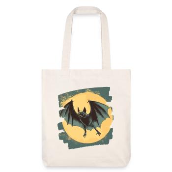 Chauve-souris rétro - Tote bag épais recyclé Stanley/Stella - blanc cassé - Devant