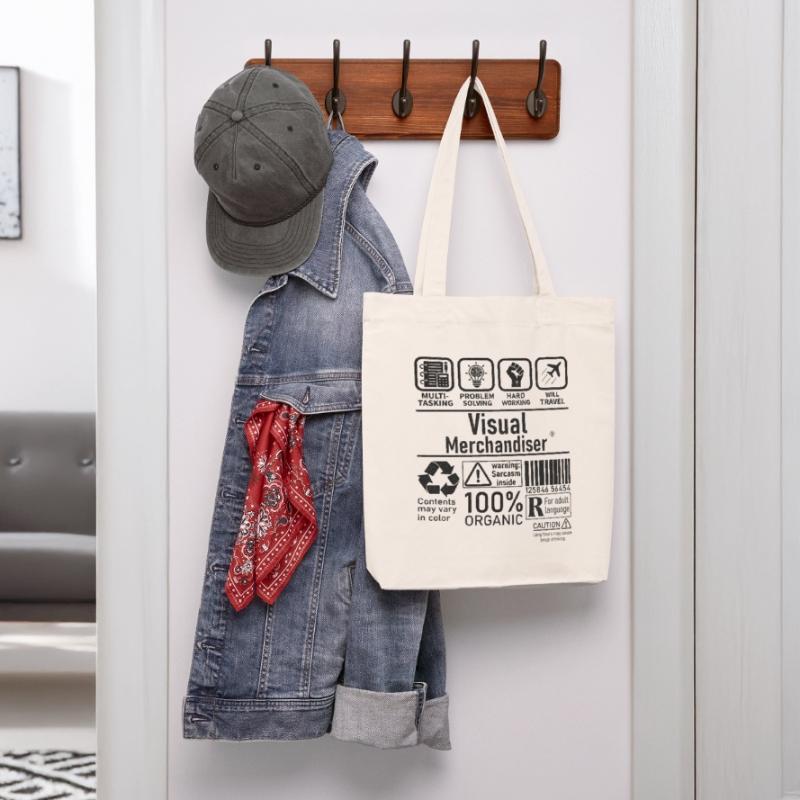 Visual Merchandiser multi tasking problem solving Stanley/Stella Heavyweight Recycled Tote Bag