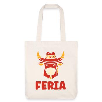 Tête de Bœuf Féria Azulejos - Tote bag épais recyclé Stanley/Stella - blanc cassé - Devant