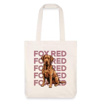 Fox Red Labrador Porträt - Stanley/Stella recycelter Heavyweight Stoffbeutel - Naturweiß - Vorne