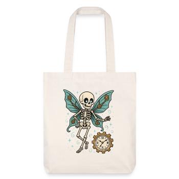 Mouvement papillon squelette - Tote bag épais recyclé Stanley/Stella - blanc cassé - Devant