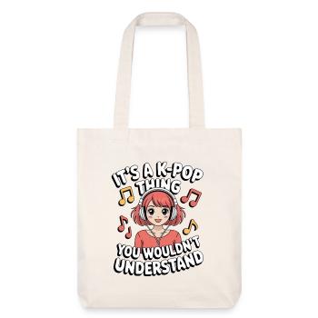 K-Pop Chose Drôle Corée Musique Anime - Tote bag épais recyclé Stanley/Stella - blanc cassé - Devant