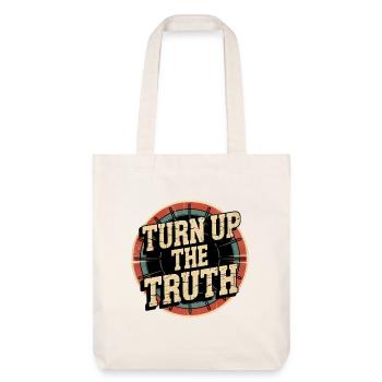 Retro Grunge – Montez la vérité - Tote bag épais recyclé Stanley/Stella - blanc cassé - Devant