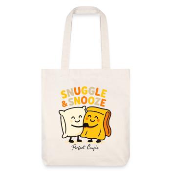 Snuggle & Snooze : des nuits douillettes vous attendent - Tote bag épais recyclé Stanley/Stella - blanc cassé - Devant