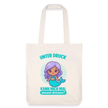 Under pressure mermaid - Stanley/Stella Heavyweight Recycled Tote Bag - natural white - Front