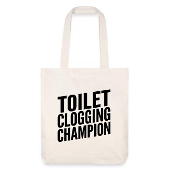Champion de fermeture de toilettes - Tote bag épais recyclé Stanley/Stella - blanc cassé - Devant