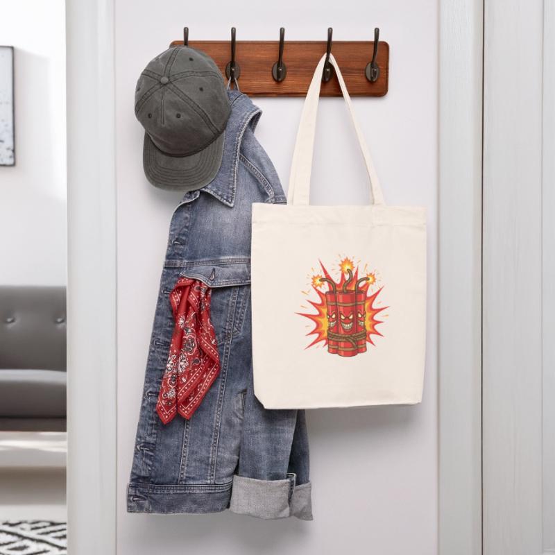 Exploding Dynamite Art Stanley/Stella Heavyweight Recycled Tote Bag