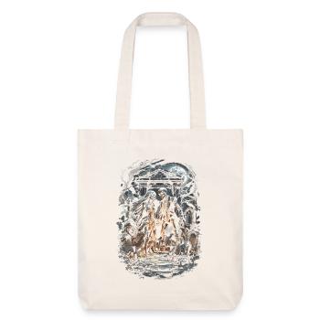 Humour gothique de cimetière - Tote bag épais recyclé Stanley/Stella - blanc cassé - Devant