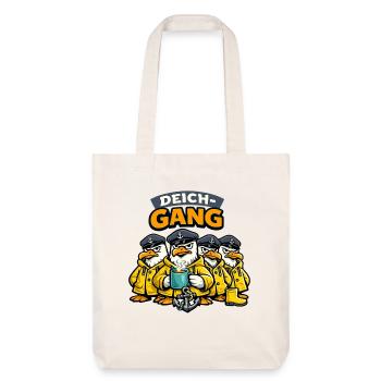 Deich-Gang Möwen Crew mit starkem Küstenhumor - Stanley/Stella recycelter Heavyweight Stoffbeutel - Naturweiß - Vorne
