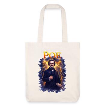 Portrait d’Edgar Allan Poe - Tote bag épais recyclé Stanley/Stella - blanc cassé - Devant