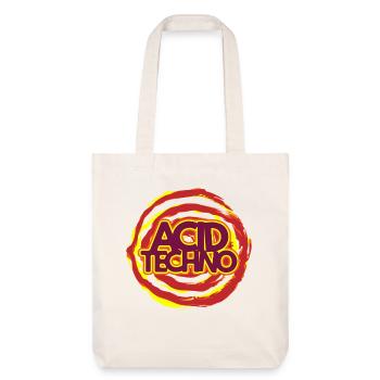 Acid Techno Neon Logo - Stanley/Stella Heavyweight Recycled Tote Bag - natural white - Front