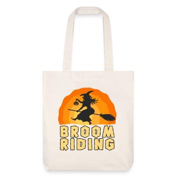 Sorcière de balai – Halloween Witch Fun - Tote bag épais recyclé Stanley/Stella - blanc cassé - Devant