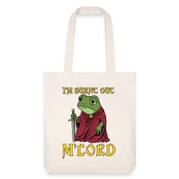 Jeg er udbrændt M'Lord Ren Faire Medieval - Stanley/Stella heavyweight recycled mulepose - naturhvid - Foran