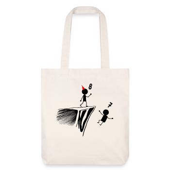 8th Birthday, 8 Year Old Gift, 8 Year Old, 8 Year Old Humor - Stanley/Stella Heavyweight Recycled Tote Bag - natural white - Front