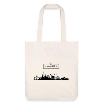 Skyline Hanseatic City of Hamburg, HH, City, Germany - Stanley/Stella Heavyweight Recycled Tote Bag - natural white - Front