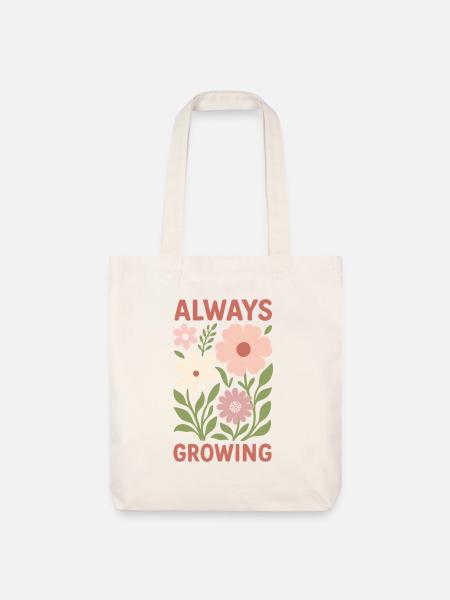 Always growing - Stanley/Stella recycelter Heavyweight Stoffbeutel - Naturweiß