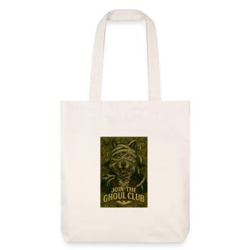 Ghoul Club Chien avec bandages - Tote bag épais recyclé Stanley/Stella - blanc cassé - Devant