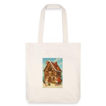Alsace Half-timbered house fairytale gingerbread - Stanley/Stella Heavyweight Recycled Tote Bag - natural white - Front