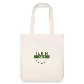 Turin, Italie, Emblème - Tote bag épais recyclé Stanley/Stella - blanc cassé - Devant